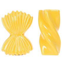 Artikel Pasta vaas van keramiek, decoratieve tafeldecoratie in mediterrane stijl voor woonkamer en kantoor, 16 cm