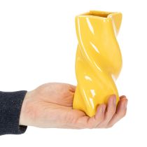 Artikel Pasta vaas van keramiek, decoratieve tafeldecoratie in mediterrane stijl voor woonkamer en kantoor, 16 cm