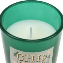 Geurkaarsen in een glazen geschenkset Kerstkaarsen 7cm 3st