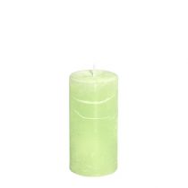 Artikel Kaars Limoengroen​​​​​ Lichtgroen 50×100mm effen gekleurd 4 st