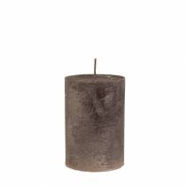 Artikel Effen kaarsen koper metallic 60×80mm 4 st