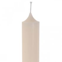 Kaars lange tafelkaars staafkaars creme Ø3cm H29cm
