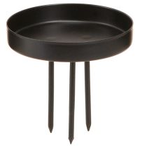 Artikel Kaarsenhouder Adventskrans metaal zwart mat Ø8cm 4 stuks