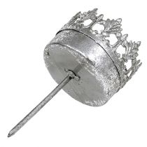 Artikel Kaarsenhouder antiek zilver theelichthouder Ø5cm H10cm 4 stuks