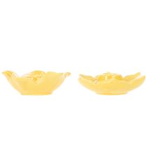 Artikel Keramische kaarsenhouders in bloemvorm voor een stijlvolle tafeldecoratie, 11 cm, 2 stuks