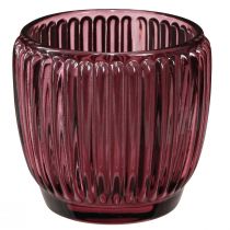 Artikel Kaarshouder glas Berry lantaarn retro Ø7cm H7cm 6 st