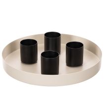 Artikel Magnetische kaarsenhouder, matte afwerking, 4 cm, 4 stuks