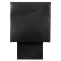 Artikel Zwarte kubusvormige plantenbak met voet, modern, 22 cm