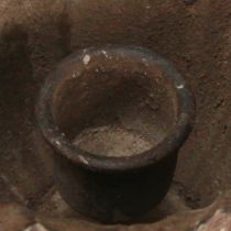 Artikel Kaarshouder trofee antieke stokkaarshouder metaal Ø10cm H9,5cm
