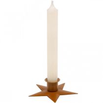 Artikel Kandelaar kaarsen adventsster bruin Ø9,5cm 4st
