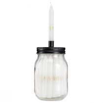 Artikel Kaarsenhouder op glas met 24 kaarsen Adventskalender H14,5cm