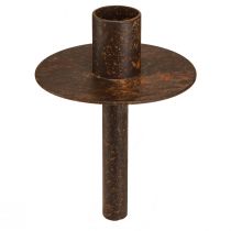 Artikel Kaarshouder voor flessen roestlook Ø8,5cm H12cm 2st