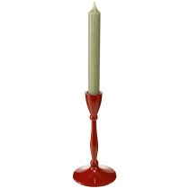 Artikel Kaarsenhouder voor taps toelopende kaarsen. Taps toelopende kaarsenhouder Rood H17cm