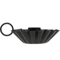 Artikel Kandelaar zwart Kandelaar metaal tafeldecoratie Ø9.5cm H3cm