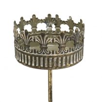 Artikel Kaarshouder antiek goud Ø7cm H12cm 1 st