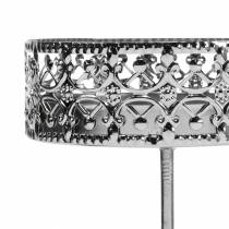 Artikel Bloemenkandelaars om in te steken zilver Ø7,4cm H12,5cm antieke look 4 st
