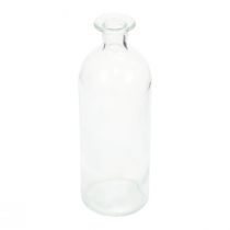 Kaarshouder sierflessen mini vazen glas helder H19,5cm 6st