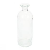 Kaarshouder sierflessen mini vazen glas helder H19,5cm 6st
