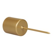 Artikel Kaarsenhouder, spike, kaarsenhouder, stokje, goud, 3,2 cm x 4 cm, 4 stuks