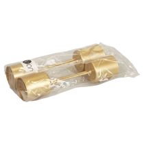 Artikel Kaarsenhouder, spike, kaarsenhouder, stokje, goud, 3,2 cm x 4 cm, 4 stuks