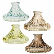 Kandelaar glas Kandelaar glas Ø10,5cm H7cm 4st