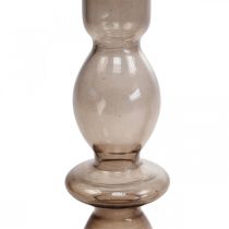 Kandelaar glazen kandelaar stokkandelaar 18,5cm 2st