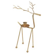 Kandelaar metalen hert decoratieve kandelaar H38,5cm