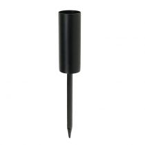 Artikel Kaarshouder zwart voor stokkaarsen 15cm 4st