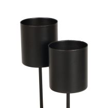 Kaarsenhouder voor insteekkaarsenhouder zwart Ø3,5cm 4 stuks