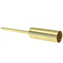 Artikel Kaarshouder voor stokkaarsen smal goud Ø2,2cm H15cm 4st