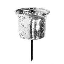 Artikel Kandelaar voor theelicht zilver Ø6cm H10cm