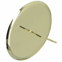 Kaarsenhouder goud Ø8cm 4 st