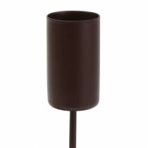 Artikel Kaarshouder voor stokkaarsen bruin Ø2,3cm H14cm 4 st