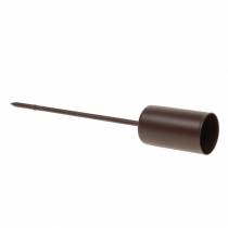 Artikel Kaarshouder voor stokkaarsen bruin Ø2,3cm H14cm 4 st