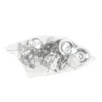 Artikel Kaarsenhouder met doorn zilver Ø5cm 36 st