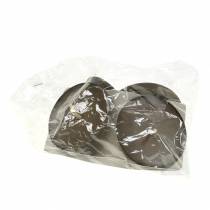 Artikel Stekkerkandelaar 8cm bruin 4 st