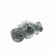 Artikel Step kandelaars set zilver antiek Ø9,5-10,5cm H7-14cm 4st