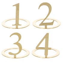 Artikel Kaarsenring met cijfers voor een adventskrans, 3 cm, 4 stuks