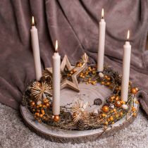 Artikel Candle ring kandelaar metaal mat goud Ø35cm