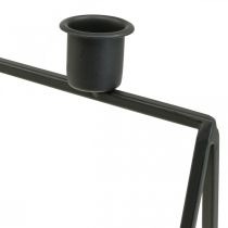 Artikel Kandelaar Zwarte Kandelaar Adventskrans L38cm H31cm