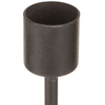 Artikel Kandelaar metalen kaarsenhouder antiek bruin H16cm 2 stuks