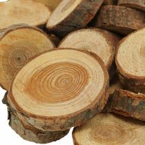 Artikel Houten schijven deco hagelslag hout grenen rond Ø2-3cm 500g
