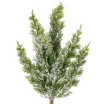 Artikel Kunstmatig met sneeuw bedekte dennentak voor bloemstukken en adventsdecoraties, 40 cm, 3 stuks