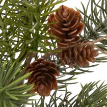 Artikel Kunstmatige kersttak, decoratieve tak met dennenappels