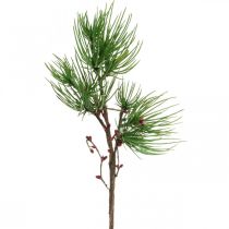 Siertak Kunst dennentak met bessen groen, rood 58cm