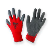 Artikel Kixx nylon tuinhandschoenen maat 10 rood, grijs