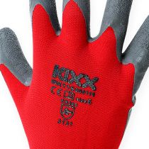 Artikel Kixx nylon tuinhandschoenen maat 10 rood, grijs