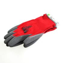 Artikel Kixx nylon tuinhandschoenen maat 8 rood, grijs