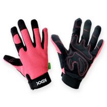 Artikel Kixx synthetische handschoenen maat 8 roze, zwart