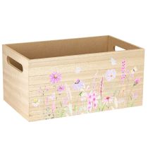 Artikel Klein houten doosje houten doosje bloemen vlinder 30x18cm